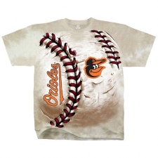 MLB Baltimore Orioles Hardball Tie-Dye T-Shirt - Cream