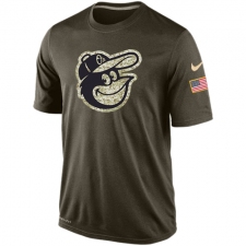 MLB Baltimore Orioles Nike Olive Salute To Service KO Performance T-Shirt