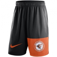 MLB Men's Baltimore Orioles Nike Black Cooperstown Collection Dry Fly Shorts