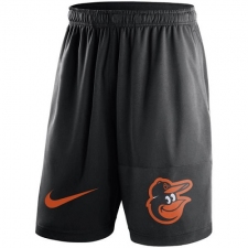 MLB Men's Baltimore Orioles Nike Black Dry Fly Shorts