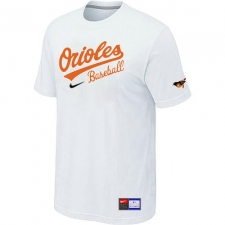 MLB Men's Baltimore Orioles Nike Practice T-Shirt - White