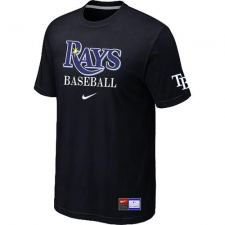 MLB Men's Tampa Bay Rays Nike Practice T-Shirt - Black