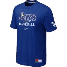 MLB Men's Tampa Bay Rays Nike Practice T-Shirt - Blue