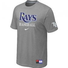 MLB Men's Tampa Bay Rays Nike Practice T-Shirt - Grey