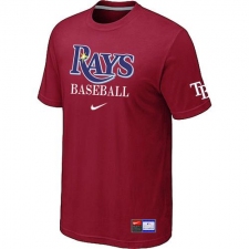 MLB Men's Tampa Bay Rays Nike Practice T-Shirt - Red