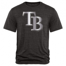 MLB Tampa Bay Rays Fanatics Apparel Platinum Collection Tri-Blend T-Shirt - Grey