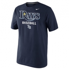 MLB Tampa Bay Rays Nike Home Practice T-Shirt - Navy