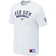 MLB Men's Boston Red Sox Nike Practice T-Shirt - White