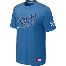 MLB Men's Kansas City Royals Nike Practice T-Shirt - Light Blue