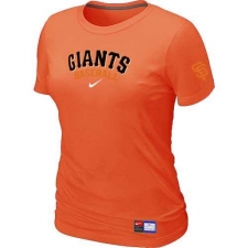 MLB Women's San Francisco Giants Nike Practice T-Shirt - Orange