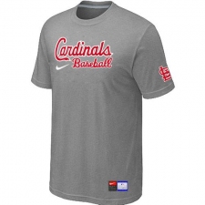 MLB Men's St. Louis Cardinals Nike Practice T-Shirt - Grey