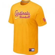 MLB Men's St. Louis Cardinals Nike Practice T-Shirt - Yellow
