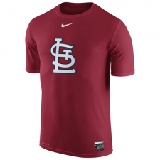 MLB St. Louis Cardinals Nike Authentic Collection Legend Logo 1.5 Performance T-Shirt - Red