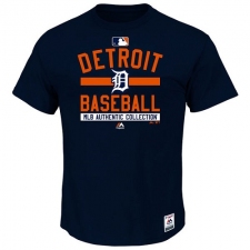 MLB Detroit Tigers Majestic Big & Tall Authentic Collection Team Property T-Shirt - Navy