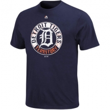 MLB Detroit Tigers Majestic Big & Tall Cooperstown Generating Wins T-Shirt - Navy Blue