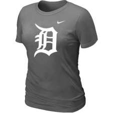 MLB Women's Detroit Tigers Nike Heathered Blended T-Shirt - Grey