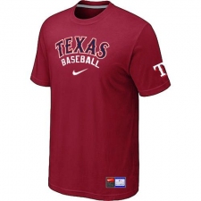 MLB Men's Texas Rangers Nike Practice T-Shirt - Red