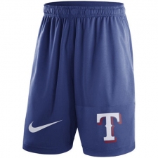 MLB Men's Texas Rangers Nike Royal Dry Fly Shorts