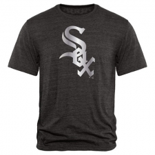 MLB Chicago White Sox Fanatics Apparel Platinum Collection Tri-Blend T-Shirt - Grey