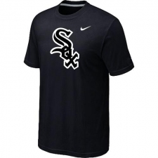 MLB Men's Chicago White Sox Nike Heathered Blended T-Shirt - Black