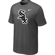 MLB Men's Chicago White Sox Nike Heathered Blended T-Shirt - Dark Grey