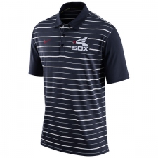 MLB Men's Chicago White Sox Nike Navy Dri-FIT Stripe Polo