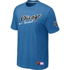 MLB Men's Chicago White Sox Nike Practice T-Shirt - Light Blue
