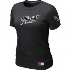 MLB Women's Chicago White Sox Nike Practice T-Shirt - Black