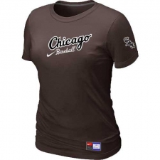 MLB Women's Chicago White Sox Nike Practice T-Shirt - Brown