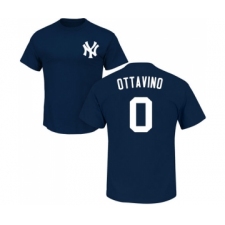 Baseball New York Yankees #0 Adam Ottavino Navy Blue Name & Number T-Shirt