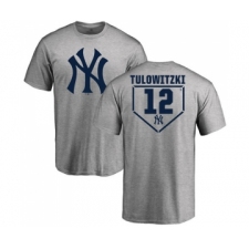 Baseball New York Yankees #12 Troy Tulowitzki Gray RBI T-Shirt