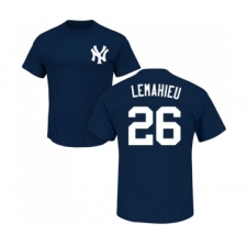 Baseball New York Yankees #26 DJ LeMahieu Navy Blue Name & Number T-Shirt