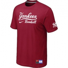 MLB Men's New York Yankees Nike Practice T-Shirt - Red