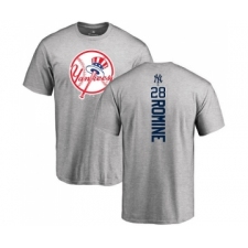 MLB Nike New York Yankees #28 Austin Romine Ash Backer T-Shirt