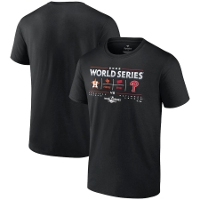 Men's Houston Astros vs. Philadelphia Phillies Fanatics Branded Black 2022 World Series Change Up Matchup T-Shirt