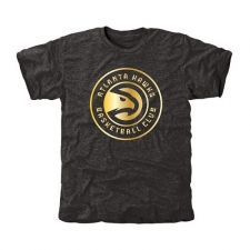 NBA Men's Atlanta Hawks Gold Collection Tri-Blend T-Shirt - Black