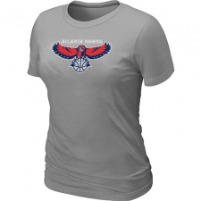 NBA Women's Atlanta Hawks Big & Tall Primary Logo T-Shirt - Grey