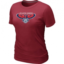 NBA Women's Atlanta Hawks Big & Tall Primary Logo T-Shirt - Red