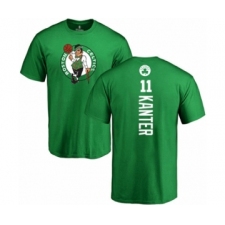Basketball Boston Celtics #11 Enes Kanter Kelly Green Backer T-Shirt