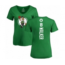Basketball Women's Boston Celtics #8 Kemba Walker Kelly Green Backer T-Shirt