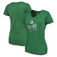 NBA Boston Celtics Fanatics Branded Women's St. Patrick's Day Paddy's Pride Tri-Blend T-Shirt - Green