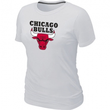 NBA Chicago Bulls Big & Tall Women's Primary Logo T-Shirt - White