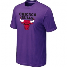 NBA Chicago Bulls Men's Big & Tall Short Sleeve T-Shirt - Purple