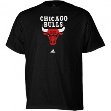 NBA Men's Adidas Chicago Bulls Primary Logo T-Shirt - Black