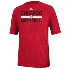 NBA Men's Adidas Chicago Bulls Red Practice Performance T-Shirt
