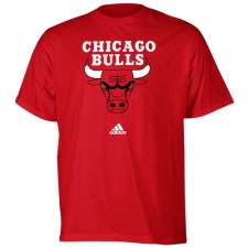 NBA Men's Adidas Chicago Bulls Red Primary Logo T-shirt
