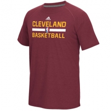 NBA Men's Cleveland Cavaliers Adidas On-Court Climalite Ultimate T-Shirt - Burgundy