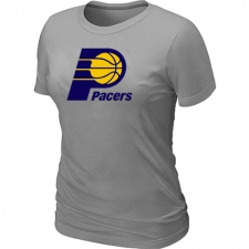 NBA Women's Indiana Pacers Big & Tall Primary Logo T-Shirt - Grey