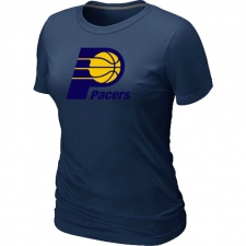 NBA Women's Indiana Pacers Big & Tall Primary Logo T-Shirt - Navy
