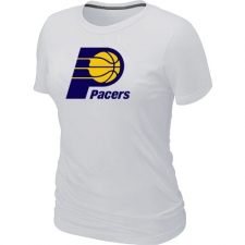 NBA Women's Indiana Pacers Big & Tall Primary Logo T-Shirt - White